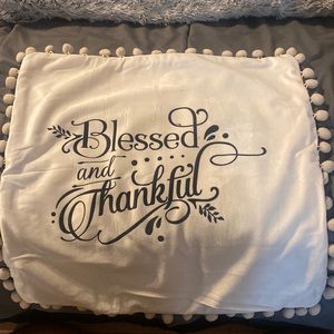 Decorative Throw Pillow Covers with Pom-poms Brand New